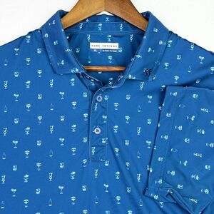 Fore Fathers Cocktail Print Polo XL